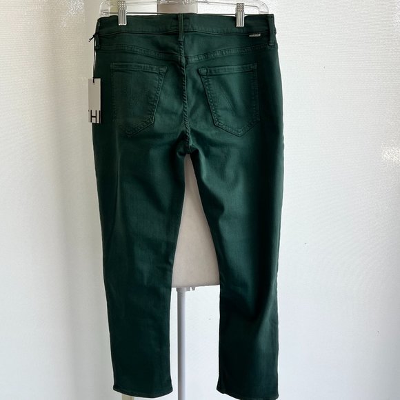 NWT Mother 'The Dropout' in 'Just for Kicks'-teal/green - Picture 4 of 9